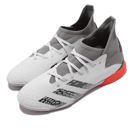 

Adidas Predator Freak .3 In J Grey White Kids Preschool Soccer FY6286, Белый, Predator Freak .3 In J