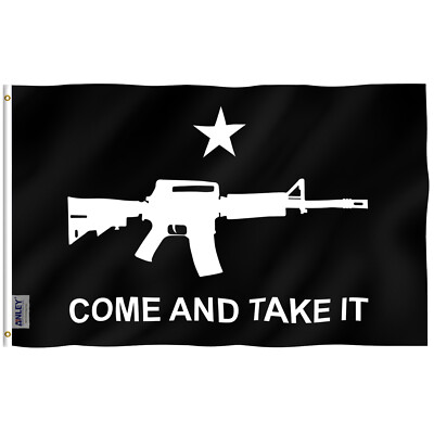 Anley Fly Breeze 3x5 Foot M-4 Gonzales Come and Take It Flag M4 Carbine Flags