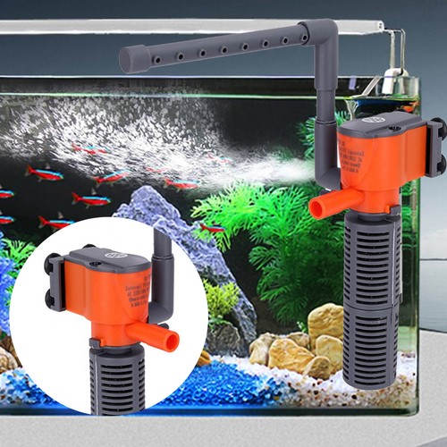Aquarium Protein Skimmer Silent Adjustable Port Small Fish Tank Filter Plastic
