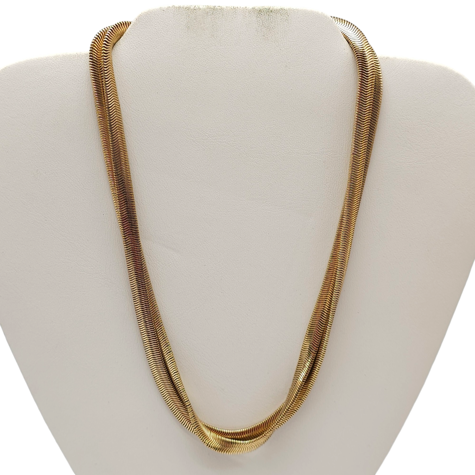 【VINTAGE HOLLYWOOD】Diagonal Snake Chain Necklace〜2023秋 VINTAGE HOLLYWOOD】Diagonal Snake Chain Necklace VINTAGE