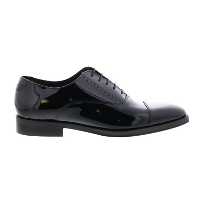 BRUNO MAGLI BRUNO MAGLI HAMMOND HAMMOND MENS BLACK OXFORDS & LACE UPS CAP TOE SHOES