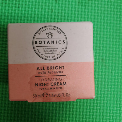 Botanics All Bright with Hibiscus Hydrating Night Cream 1.69 fl oz