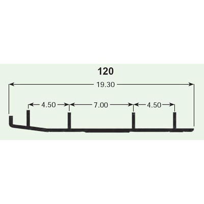 SPI 1998-2002 ZL 500 Arctic Cat DEFENDER WEARBAR A/C S/M WB-000-120 NEW