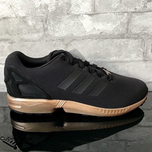 adidas zx flux black copper metallic gold s78977