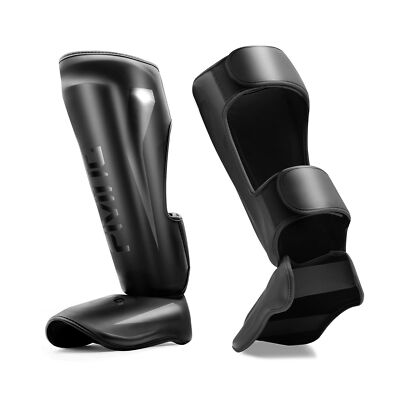 FIVING MMA Martial Arts Shin Guards   Padded, Adjustable Muay Thai Leg Guards...