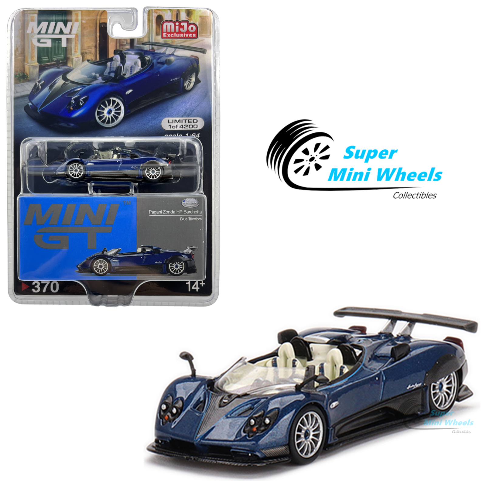 MINI GT 1/64 パガーニ ゾンダ F シルバー 305 右ハンドル