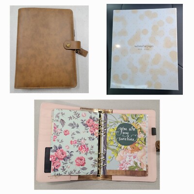 NEW, Sealed WEBSTER'S PAGES A5 Planner Kit - Walnut - Undated 12 Months