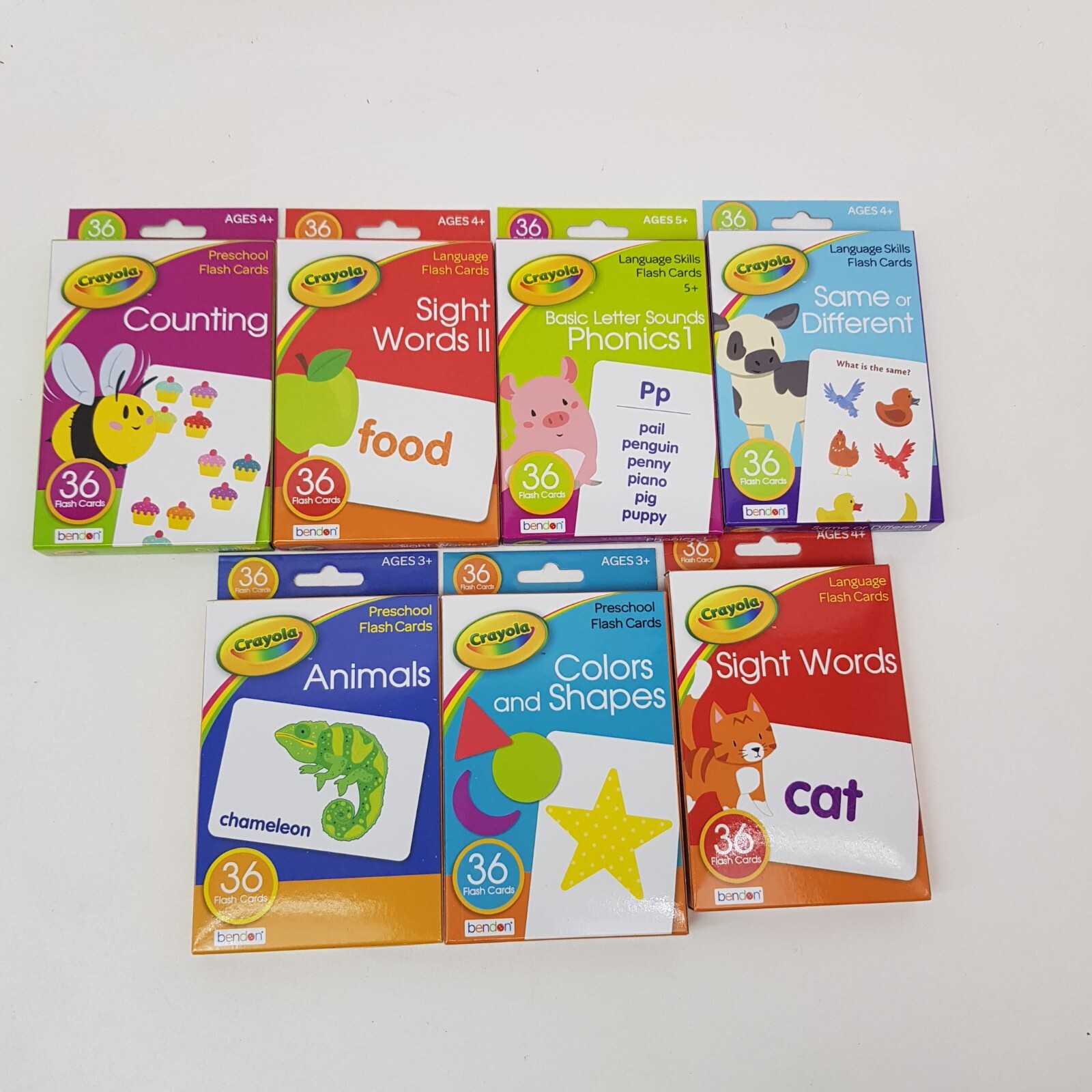 7-pack Crayola Animal 36 Count Flash Cards Animal | Sight