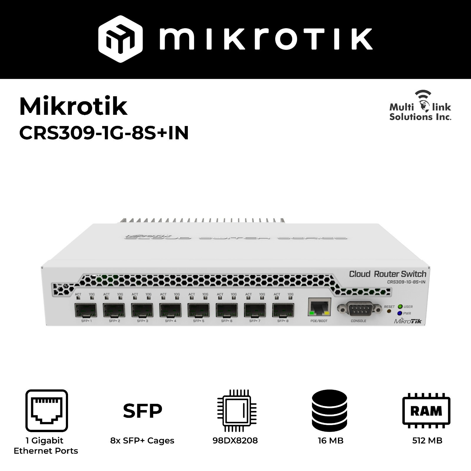 【新品未使用】MikroTik CRS309-1G-8S+IN 10Gbps $_57.JPG?set_id=880000500F