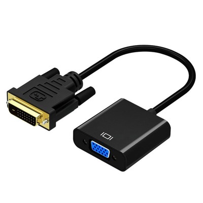 Vga Adapter Video Cable Gold-plated Plug Display Connection Dvi 24+1 Male to Vga