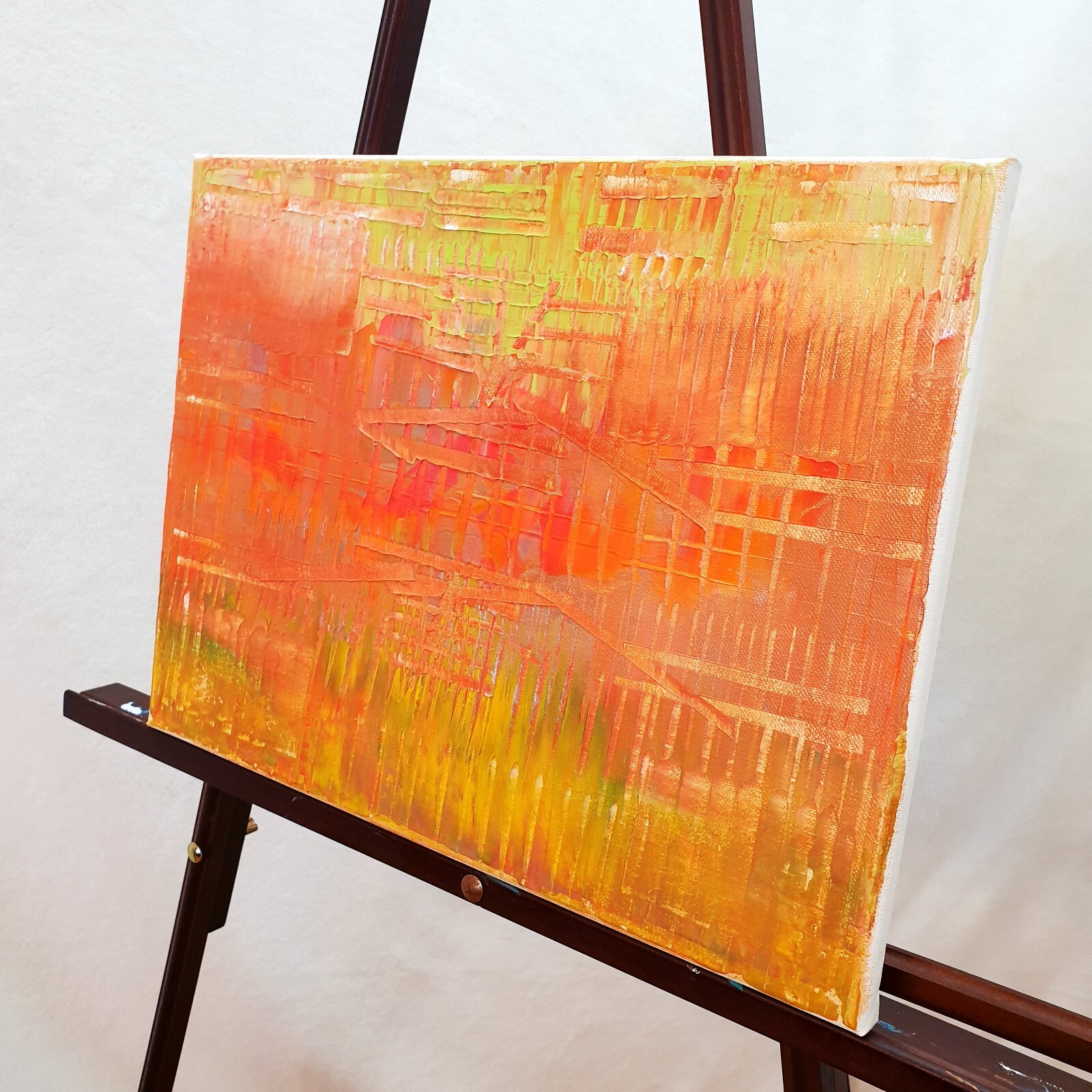 Modern Original Abstract Acrylic Painting (See Video) on Canvas 12x16