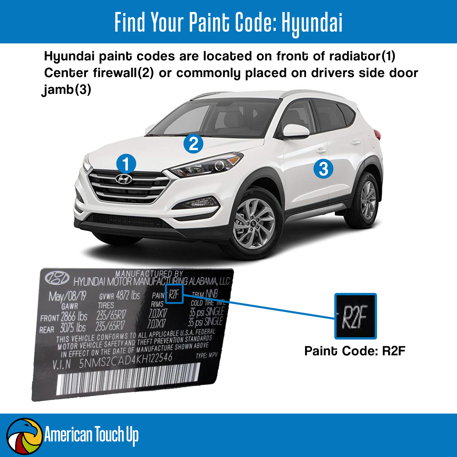 Oem Automotive Touch Up/spray Paint Kits Select Your Color Code For