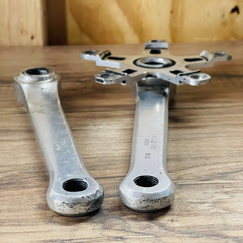 Old School Suntour Road Vx Square Taper BMX Crank Arms 170 110 BCD