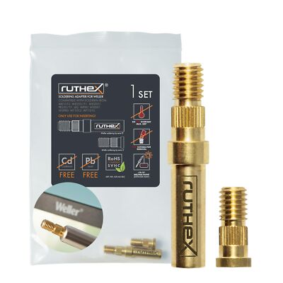 ruthex 2x Soldering Tips adapter Weller series ET and LT - Soldering Iron tip