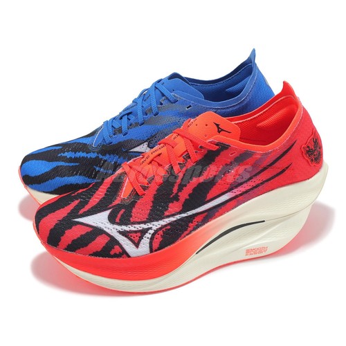 【使用済み】Mizuno WAVE REBELLION PRO スパイクシューズ MIZUNO Wave Rebellion Pro 2 U1GD2417 11 White Silver Red