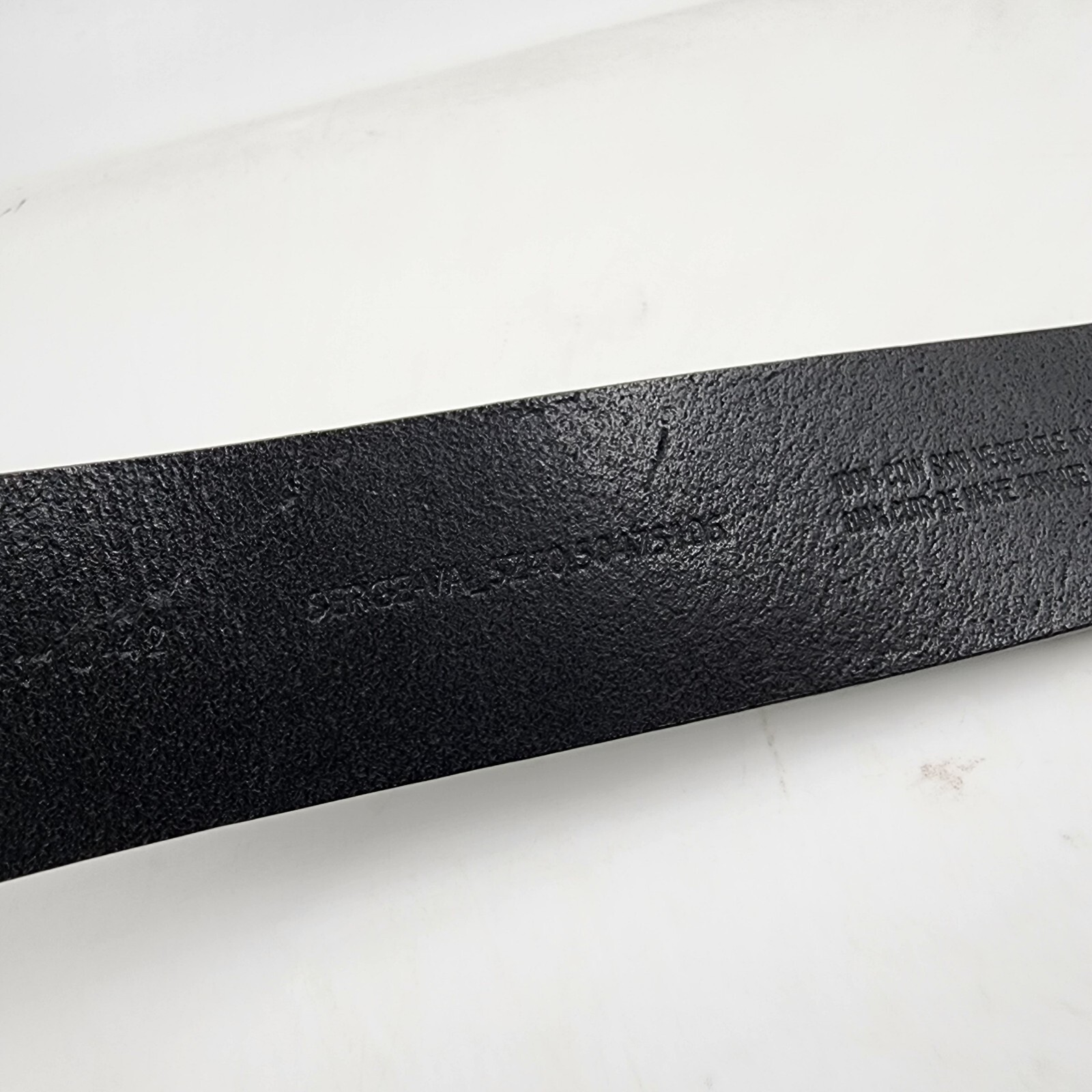 BOSS Serge Leather Belt Men's 42 Black Single-Prong Roller Buckle Logo Detailing - Picture 14 of 15