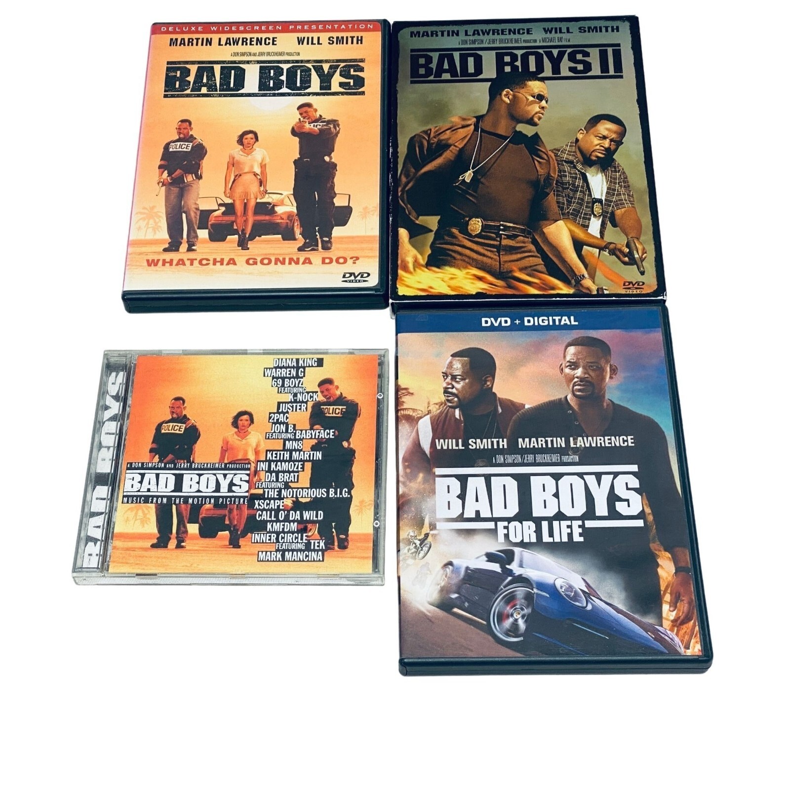 Bad Boys 1 2 3 DVD Lot Plus Soundtrack CD | eBay Bad Boys 1 2 3 DVD Lot Plus Soundtrack CD | eBay