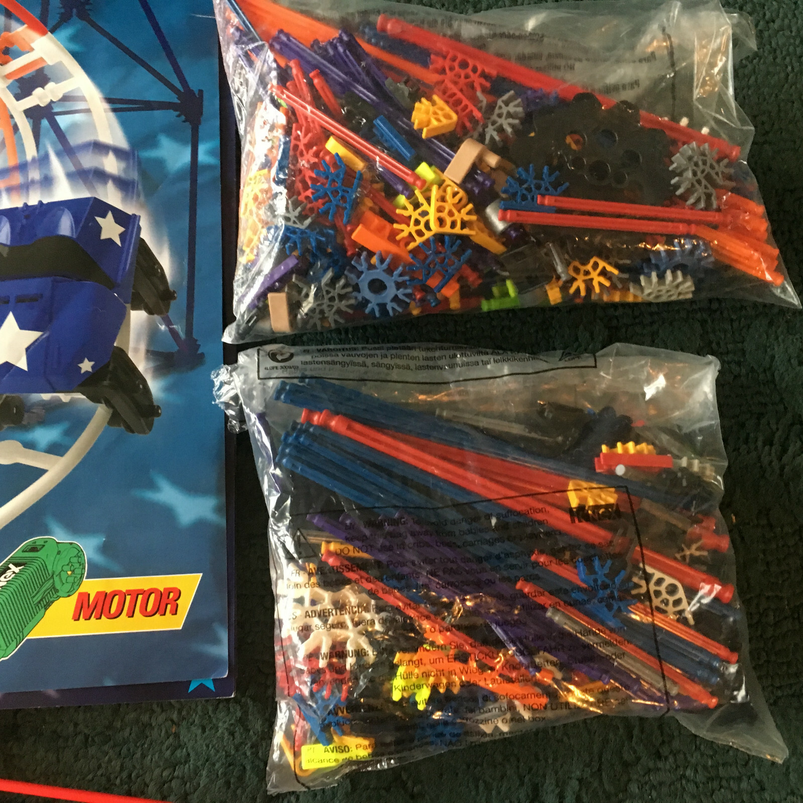K'nex All-American Roller Coaster Building Set #55400 w/ Motor & Instructions