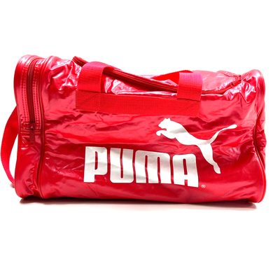 Vintage Puma Red PVC Gym Shoulder Bag Handbag 2 Sections eBay