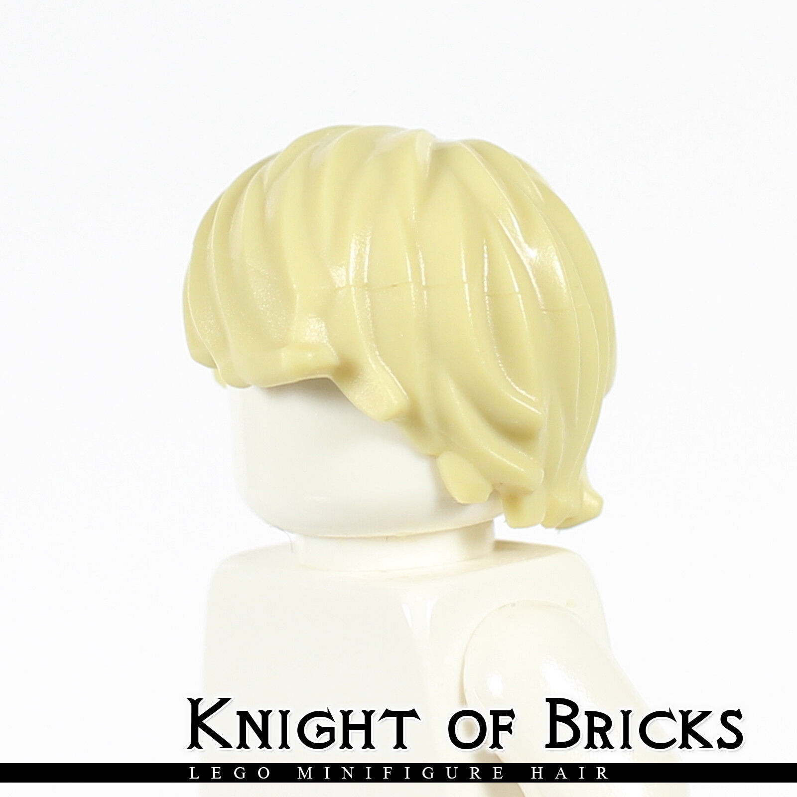 LEGO Minifigure Hair BLACK 87991 Male Boy Tousled Side Part Swept Combed
