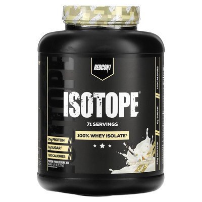 Isotope, 100% Whey Isolate, Vanilla, 4.71 lb (2,137 g)