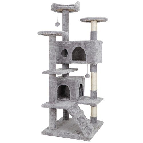 52" Cat Tree Tower Activity Center Large Playing Condo Scratching Rest & Sleep