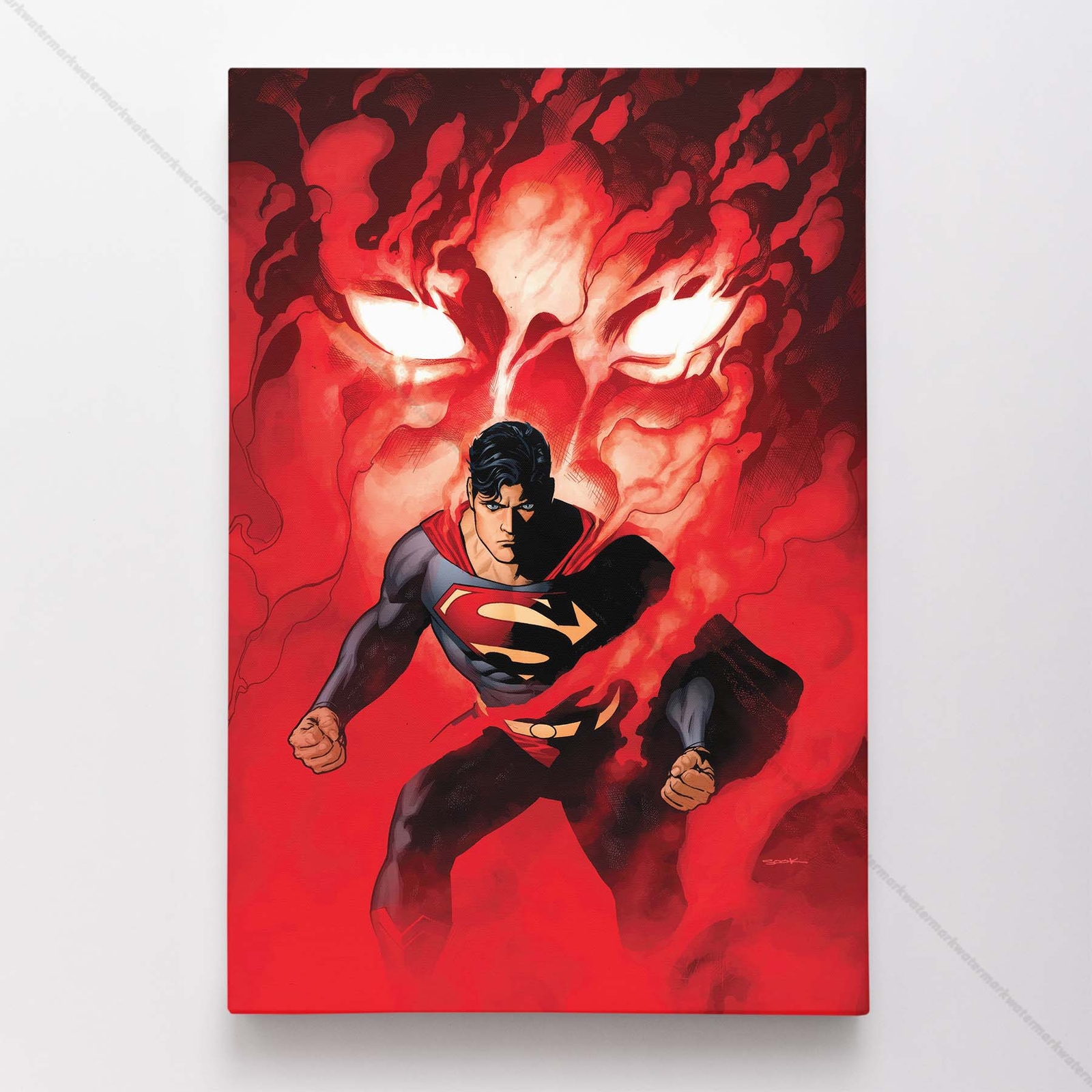 Superman Poster Canvas DC Comic Book Cover Justice League Art Print #5787