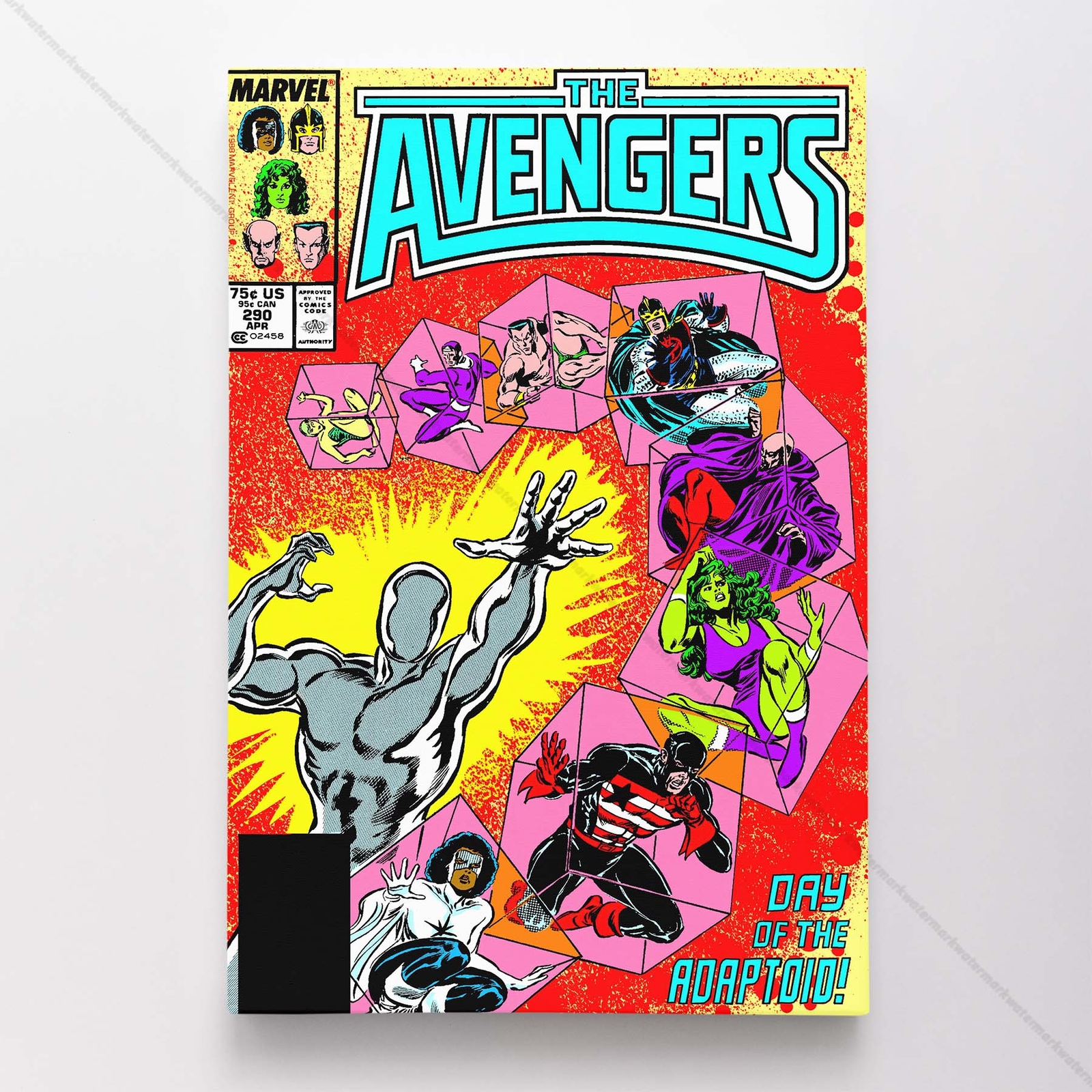 Avengers #290 Poster Canvas Mightiest Heroes Marvel Comic Book Art Print