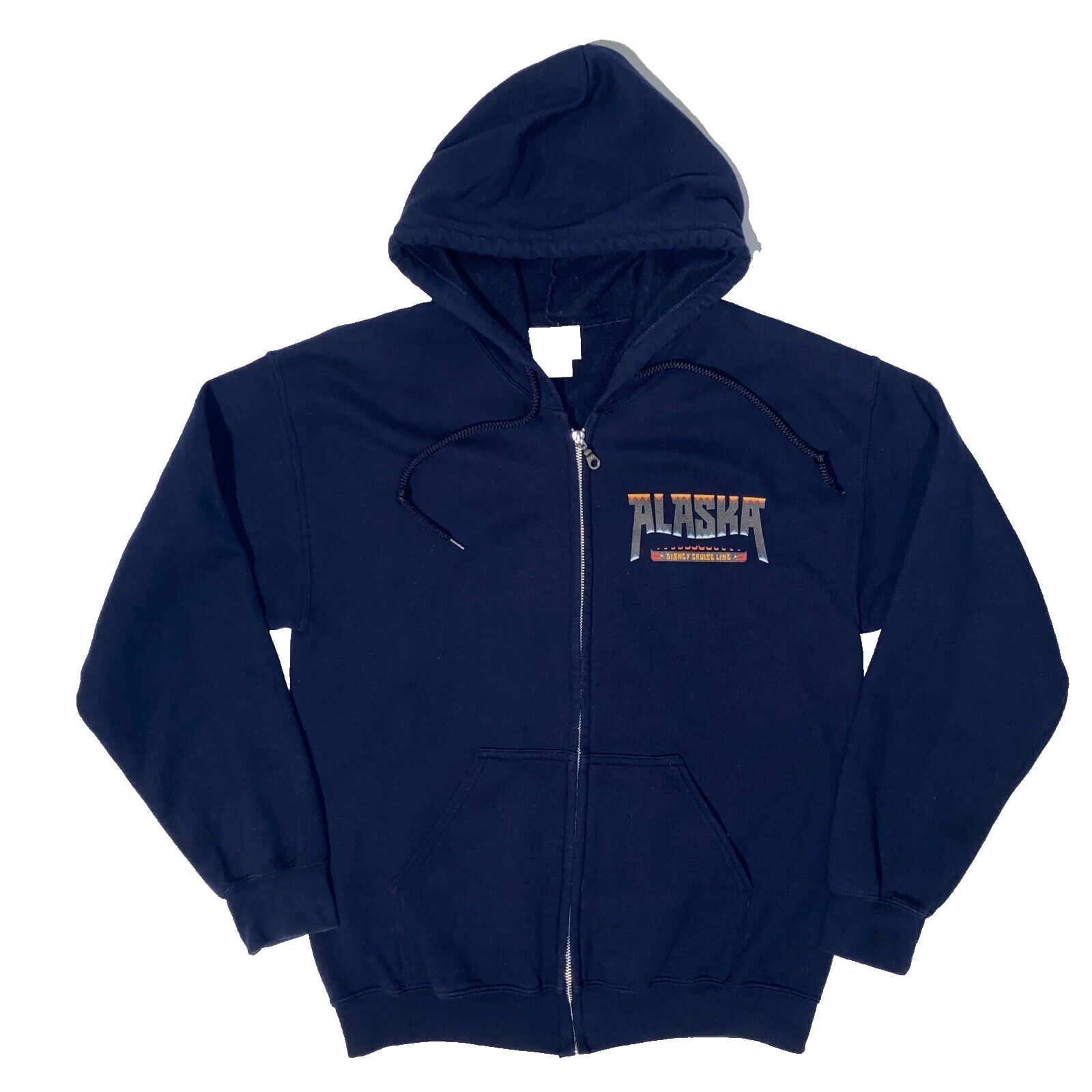 Disney Cruise Line Alaska Zip Up Hoodie Navy Blue Sweatshirt