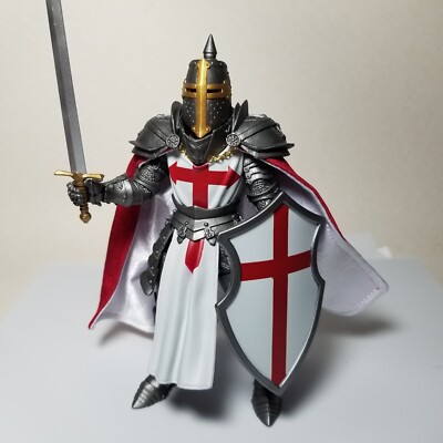 Custom Wired Red/White Cape fits Templar Knight 1.0 Mythic Legions Fodder NO FIG