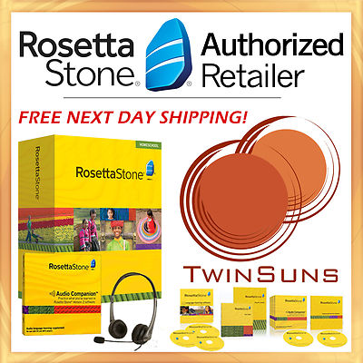 NEW Rosetta Stone RUSSIAN 1 2 amp 3 Full Homeschool Set Audio Companion Headset