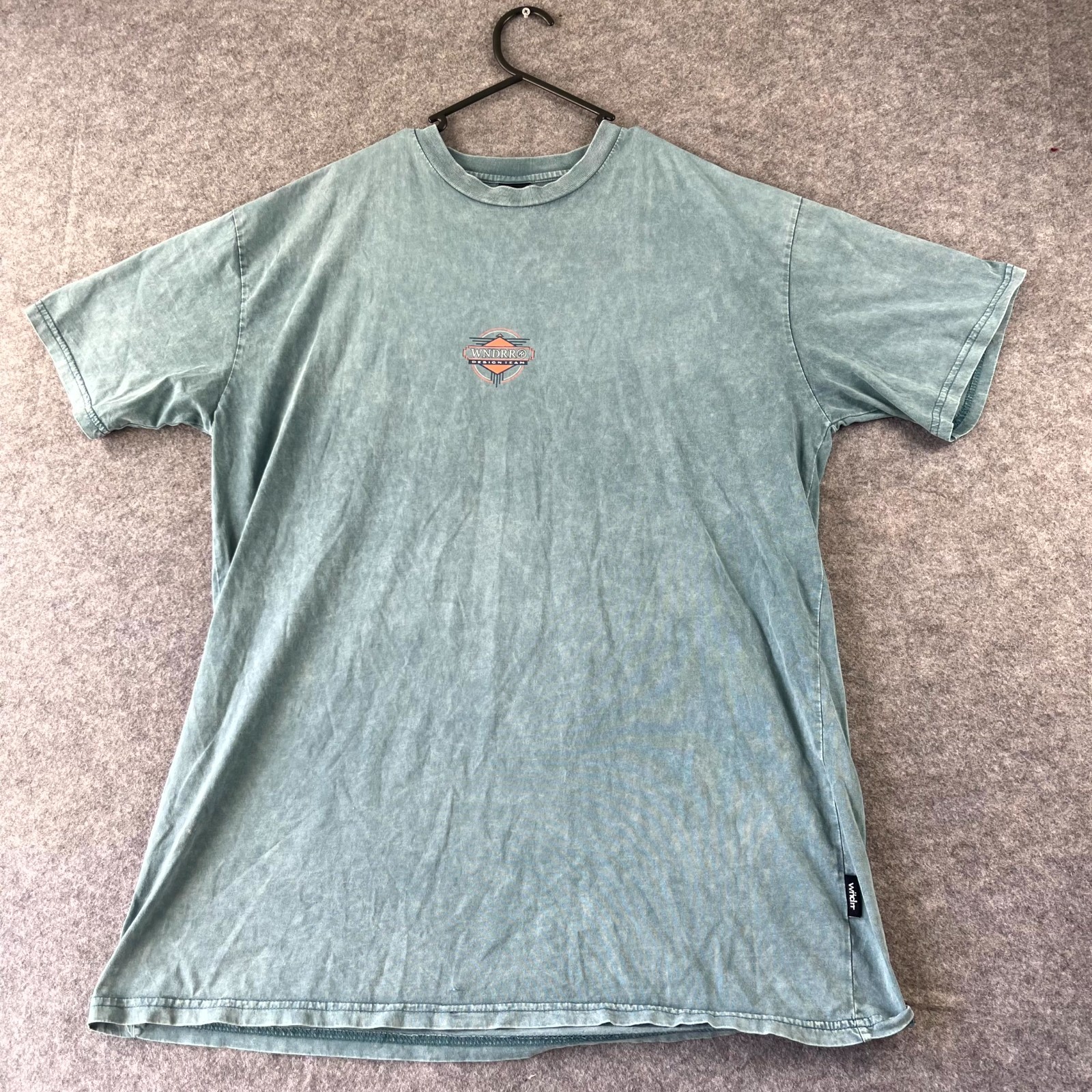 Wndrr Mens T Shirt Size XL Green Regular Fit Short Sleeve Crew Neck Cotton Tee
