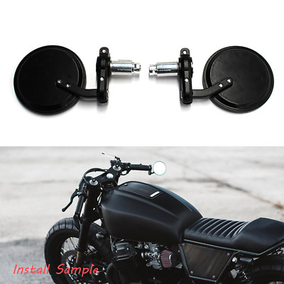 For Ducati Scrambler Classic Sixty2 Black Motorcycle Bar End Rearview Mirrors US