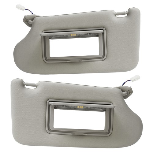 Серая пара Передних солнцезащитных козырьков Слева и справа с подсветкой для Nissan Altima 2013-2018