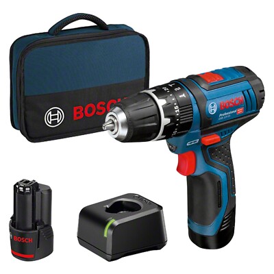 Bosch Akku-Schlagbohrschrauber GSB 12V-15 2x 2,0 Ah Akku + Ladegerät im Softbag