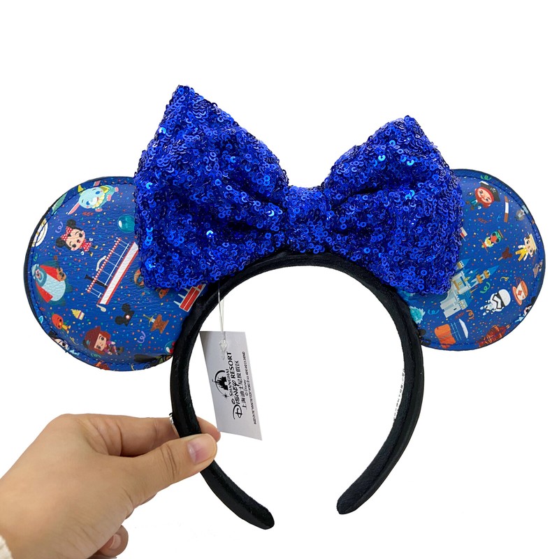 Loungefly Disney Parks Mickey Magical Bow Minnie Mouse Ears Bow Sequins Headband