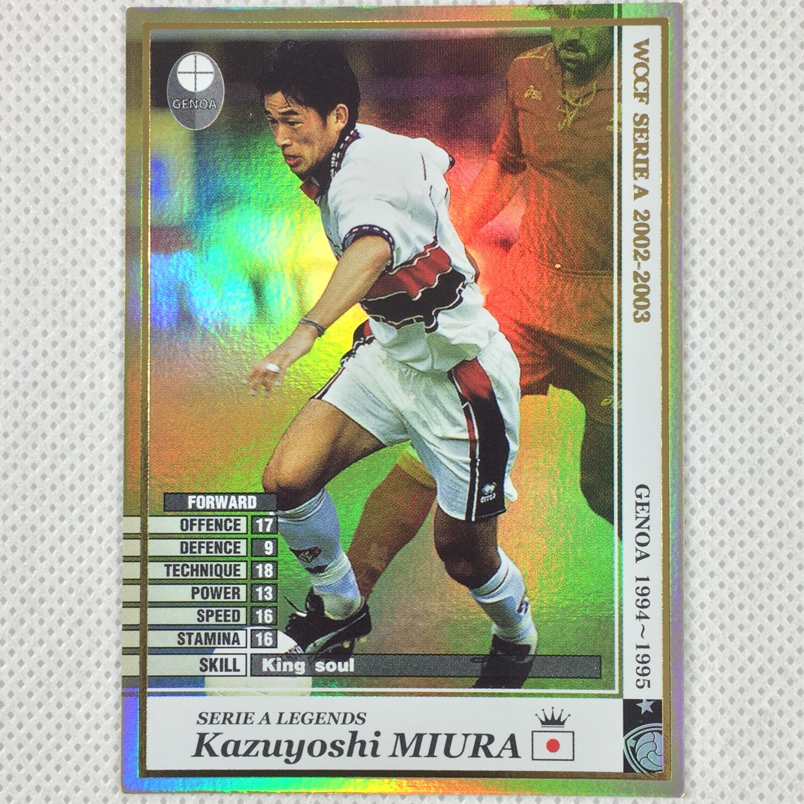 Panini WCCF 2002-03 Kazuyoshi Miura Legends Genoa Japan | eBay