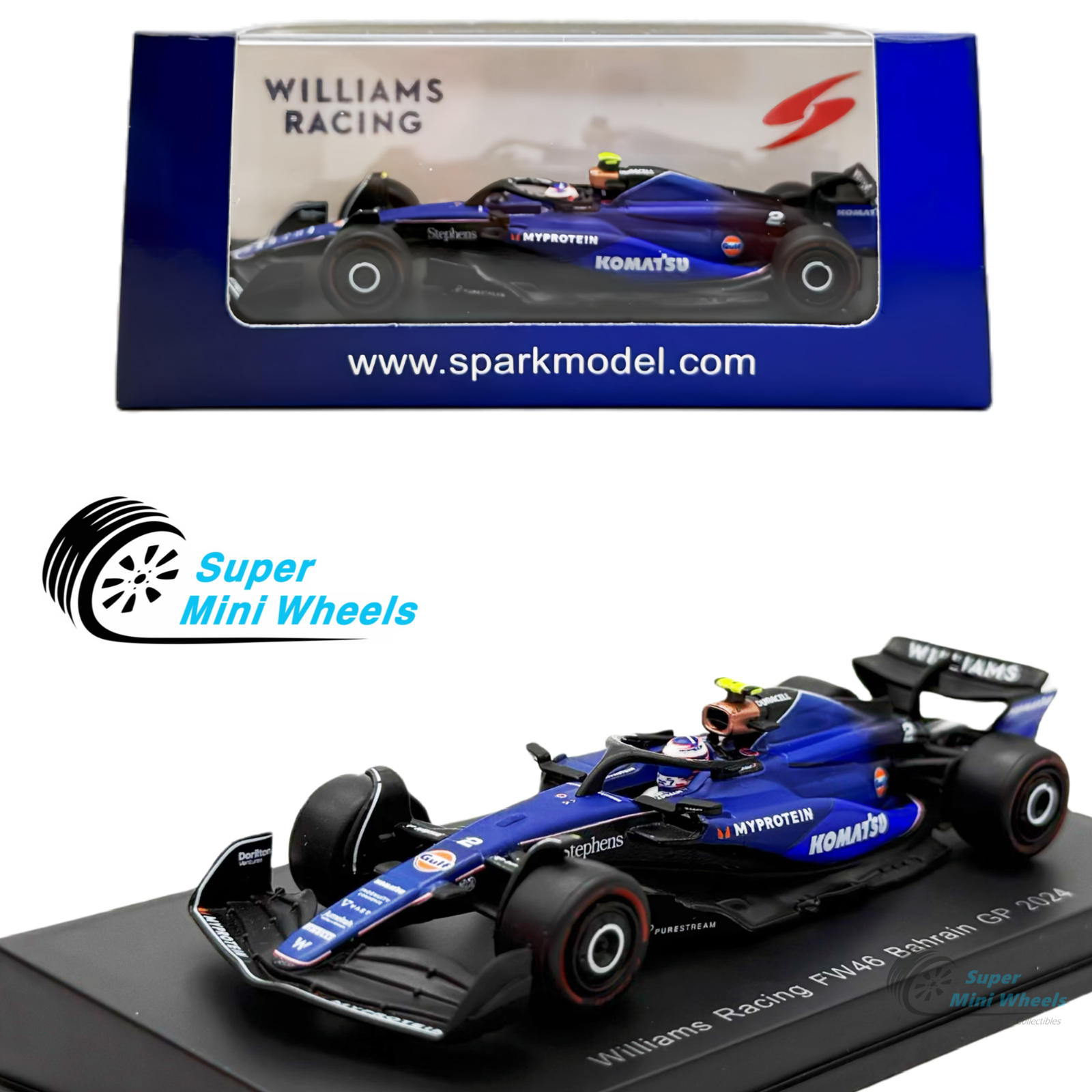 Sparky 1:64 F1 Williams Racing FW46 #2 Logan Sargeant