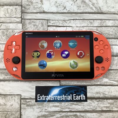 PlayStation Vita - SONY PlayStationVITA 本体  PCH-2000 ZA24 SONY PS Vita PCH-2000 ZA24 Neon Orange Console Wi-Fi model