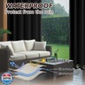 Arfntevss Outdoor Curtains for Patio Waterproof 2 Panels Blackout Curtains 84 inch Long with Zipper Top and Bottom Grommet Sun Blocking Outdoor Privacy Drape for Gazebo Porch Pergola (54x84, Black)