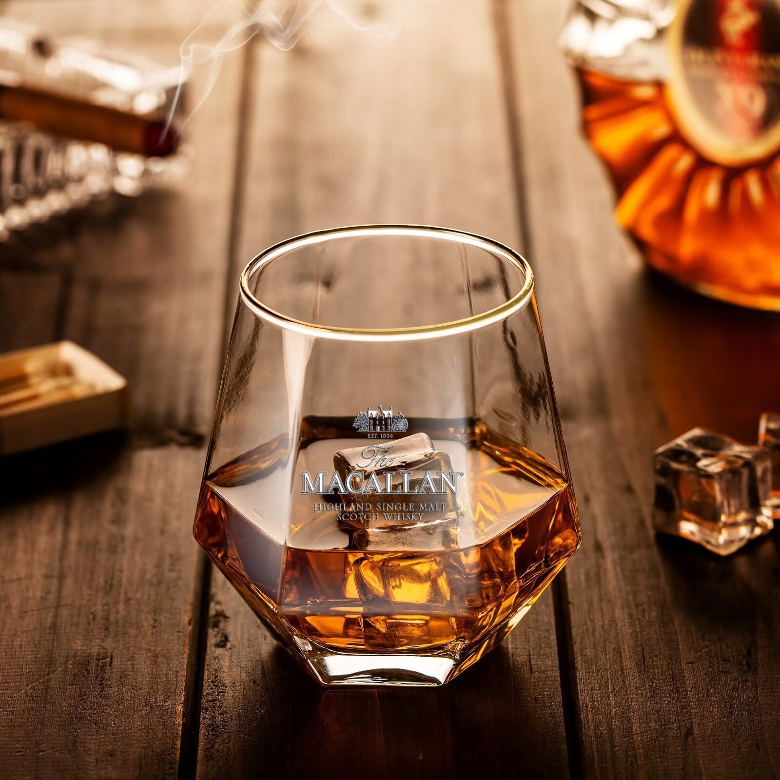 ◆MACALLAN ミニウイスキー＆ショットグラス◆ MACALLAN Collectible Whiskey Glass 8 Oz | eBay