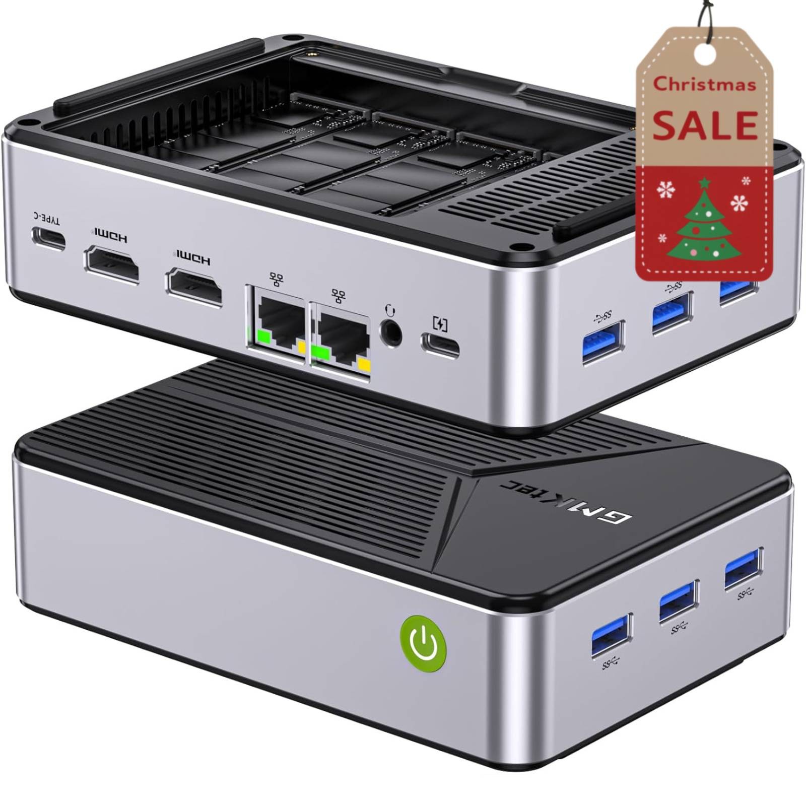 GMKtec G9 NAS Mini PC Intel N150 12GB DDR5 64GB EMMC M.2 SSD Dual