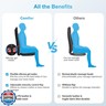 COMFIER Back Massager with Heat,Deep Tissue Kneading Massage Seat Cushion, Shiatsu Chair Pad for Neck for Home or Office use, Gift