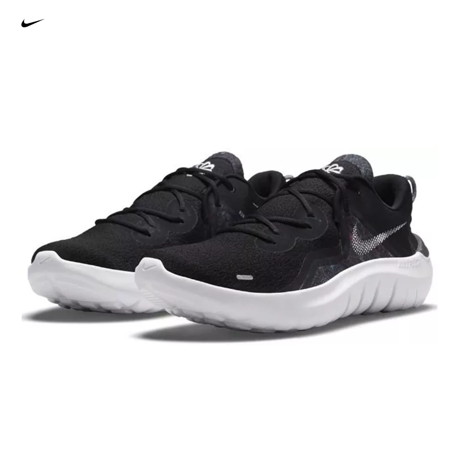 Nike Flex Run 2021 Black White Running Shoes CW3408-002