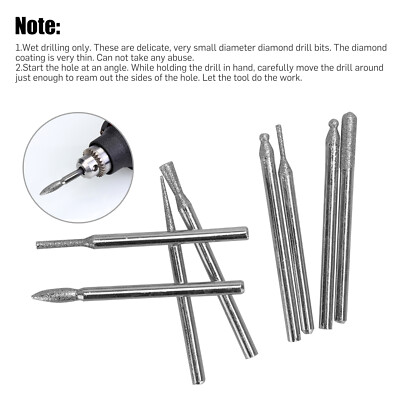 90Pcs 1/8" Diamond Burr Bits Drill Set Rotary Multi Tool Accessories For Dremel