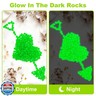 200pc Green Glow in The Dark Stones Green Pebbles Glow Fish Tank Rocks Luminous Pebbles for Outdoor Decor Garden Luminous Stone Glow Stones for Yard Walkway Pathway Aquarium,Blue