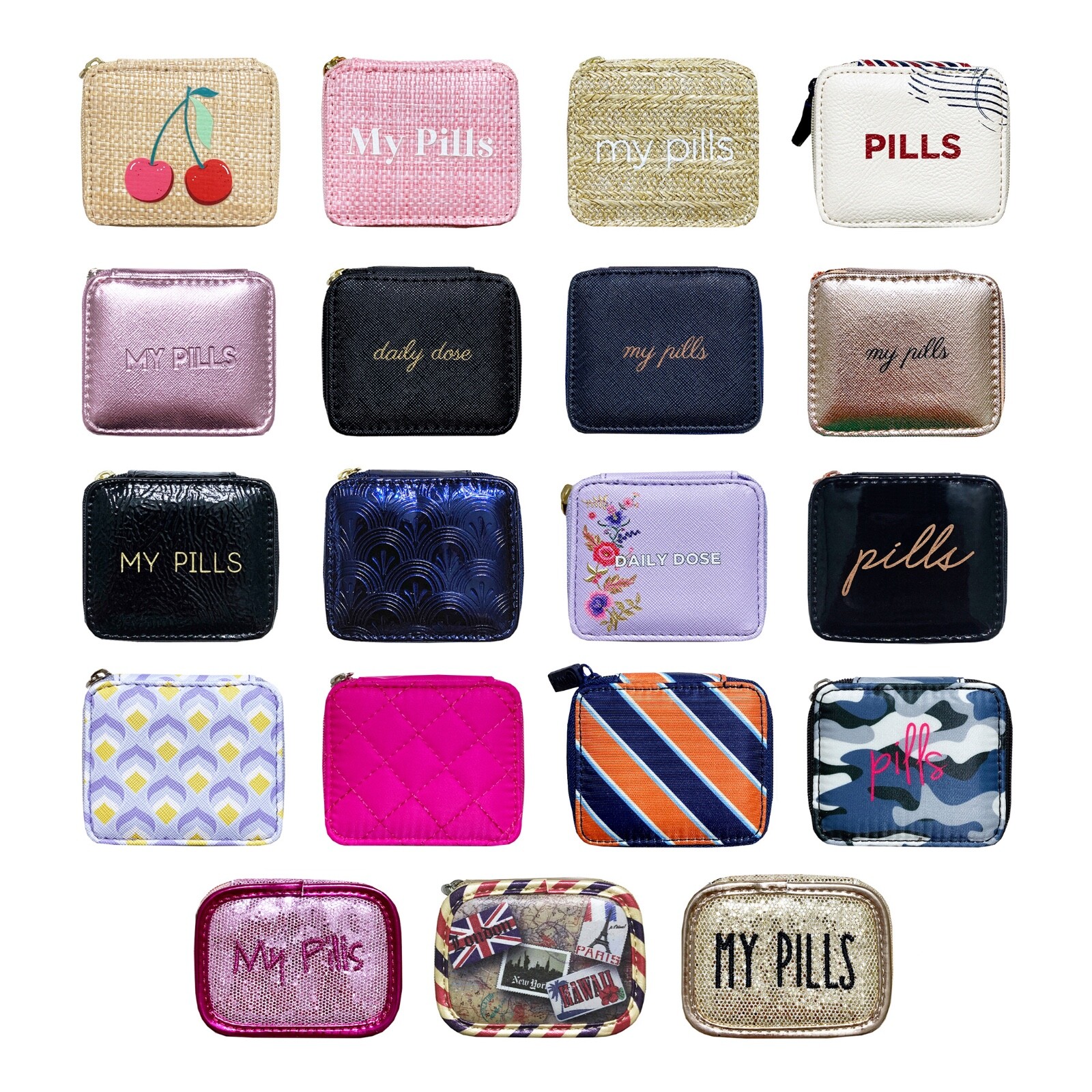 衛生日用品 what we want WWW_PILLCASE Amazon.com: zxbaers Bling Pill Case, Portable Travel Pill