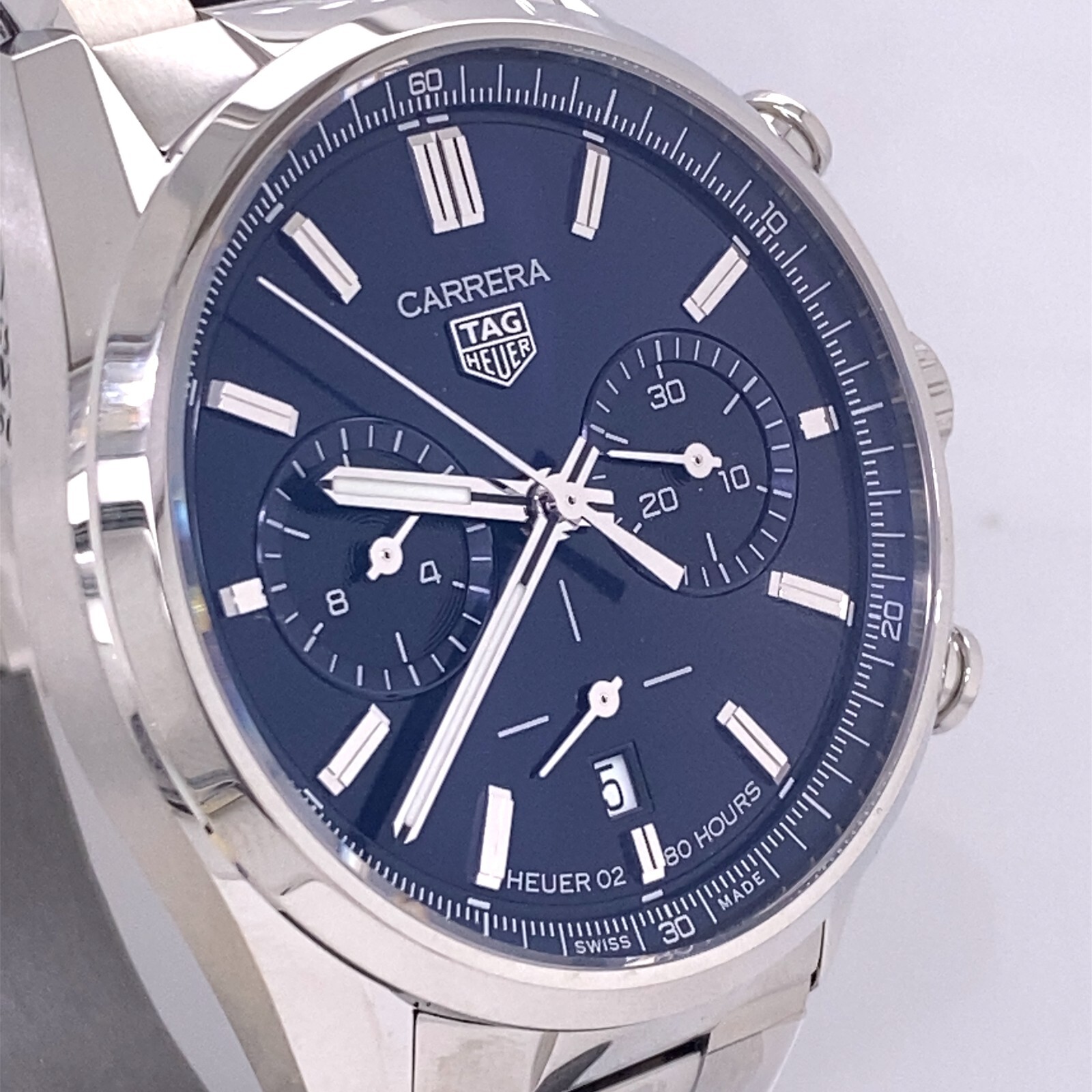 Pre-owned Tag Heuer Carrera Automatic Chronograph 42mm Watch, Cbn2011.ba0642