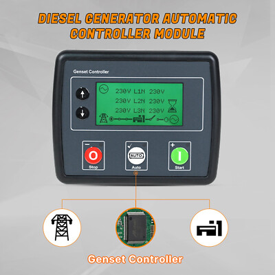 Generator Controller DSE4520 LCD Screen 3 Phase Mains Detection Control Board US