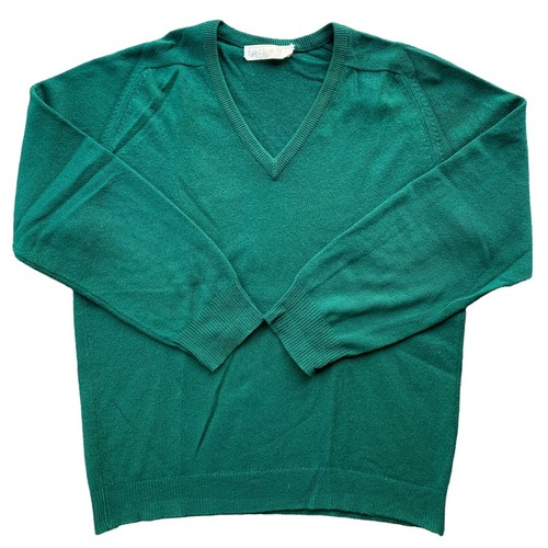 【極厚】Scott & Charters Low Gauge Cashmere VTG Lyle & Scott 100% Cashmere Cowl Sweater Sz S/36 Tan Long